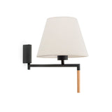 Lámpara de pared aplique Faro Ron E27 beige — ref. 64400-11 (1)