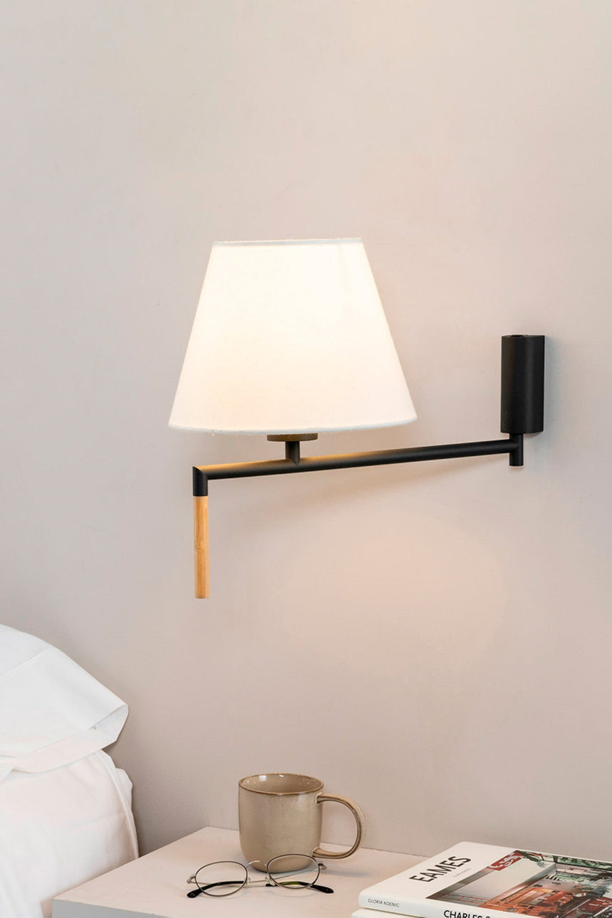 Lámpara de pared aplique Faro Ron E27 beige — ref. 64400-11 (3)