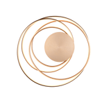 Plafón de techo Trio Nala LED gold-colored Ø72cm 644310179