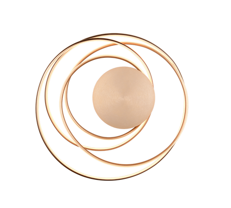 Plafón de techo Trio Nala LED gold-colored Ø72cm 644310179