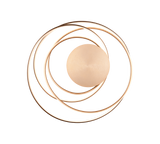 Plafón de techo Trio Nala LED gold-colored Ø72cm 644310179