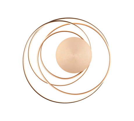Plafón de techo Trio Nala LED gold-colored Ø72cm 644310179