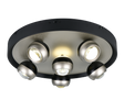 Plafón de techo Trio Orbit LED níquel mate Ø50cm 644410607