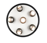 Plafón de techo Trio Orbit LED níquel mate Ø50cm 644410607