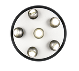 Plafón de techo Trio Orbit LED níquel mate Ø50cm 644410607
