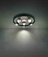 Plafón de techo Trio Orbit LED níquel mate Ø50cm 644410607