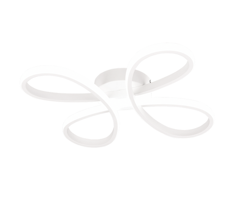 Plafón de techo Trio Fly LED blanco mate 4000K regulable 40cm 645610131