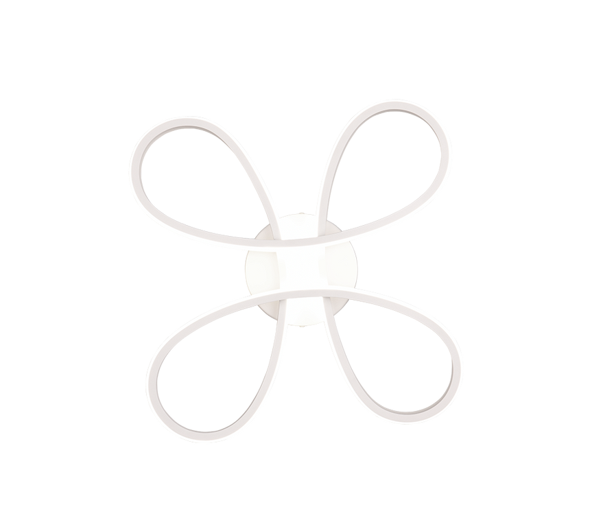 Plafón de techo Trio Fly LED blanco mate 4000K regulable 40cm 645610131 - vista 3