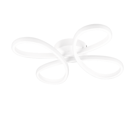 Plafón de techo Trio Fly LED blanco mate 4000K regulable 40cm 645610131 - vista 5