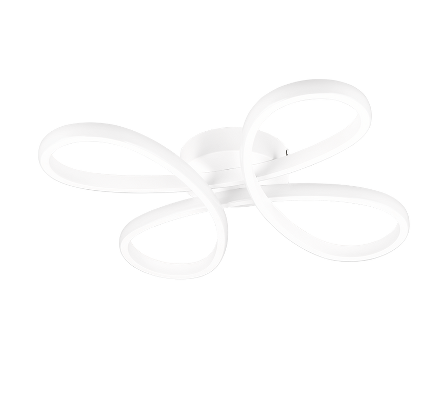 Plafón de techo Trio Fly LED blanco mate 4000K regulable 40cm 645610131 - vista 5