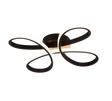 Plafón de techo Trio Fly LED negro mate 3000K regulable 40cm 645610132