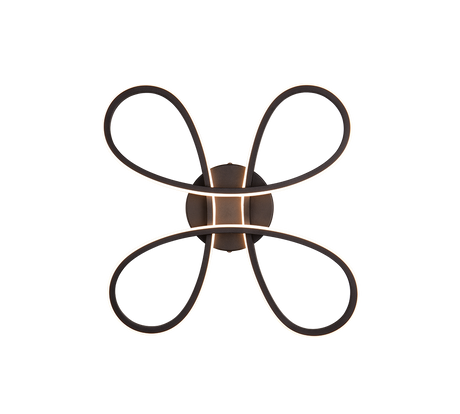 Plafón de techo Trio Fly LED negro mate 3000K regulable 40cm 645610132 - vista 3