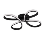 Plafón de techo Trio Fly LED negro mate 3000K regulable 40cm 645610132 - vista 5