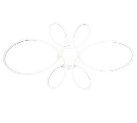 Plafón de techo Trio Fly grande LED blanco mate 4000K 83cm 645619131