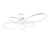 Plafón de techo Trio Fly grande LED blanco mate 4000K 83cm 645619131