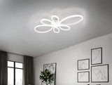 Plafón de techo Trio Fly grande LED blanco mate 4000K 83cm 645619131