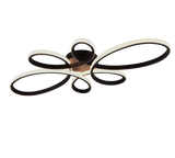 Plafón de techo Trio Fly grande LED negro mate 3000K regulable 83cm 645619132 - vista 2