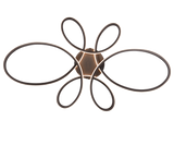 Plafón de techo Trio Fly grande LED negro mate 3000K regulable 83cm 645619132 - vista 3