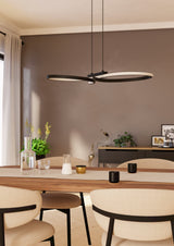 Lámpara de techo colgante EGLO Serpins LED negro 901267