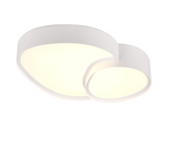 Plafón de techo Trio Rise LED blanco mate CCT regulable con mando 43,5cm 647510231