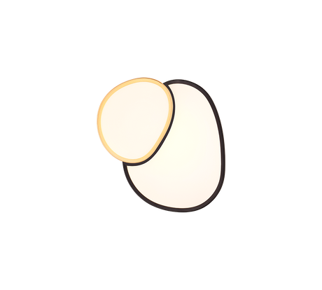 Plafón de techo Trio Rise LED negro y dorado CCT regulable con mando 43,5cm 647510280 - vista 3