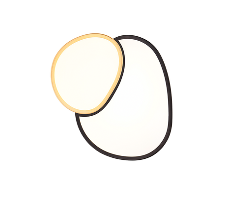 Plafón de techo Trio Rise LED negro y dorado CCT regulable con mando 43,5cm 647510280 - vista 4