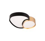 Plafón de techo Trio Rise LED negro y dorado CCT regulable con mando 43,5cm 647510280 - vista 5