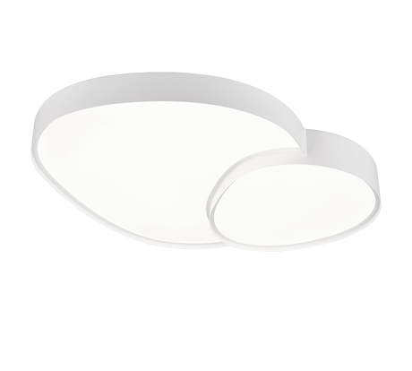 Plafón de techo Trio Rise LED blanco mate CCT regulable con mando 77cm 647519231 - vista 5