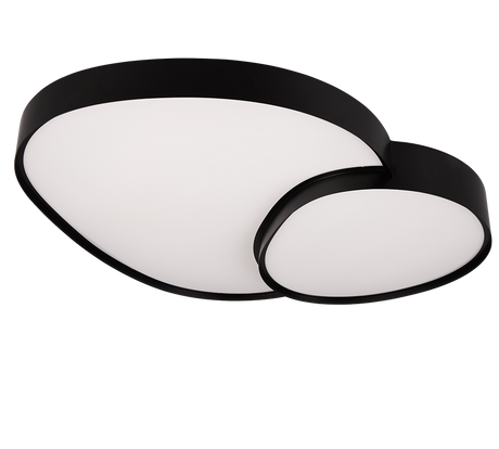 Plafón de techo Trio Rise LED negro mate CCT regulable con mando 77cm 647519232 - vista 5