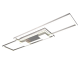 Plafón de techo Trio Albany grande LED níquel mate CCT 100cm 647710407