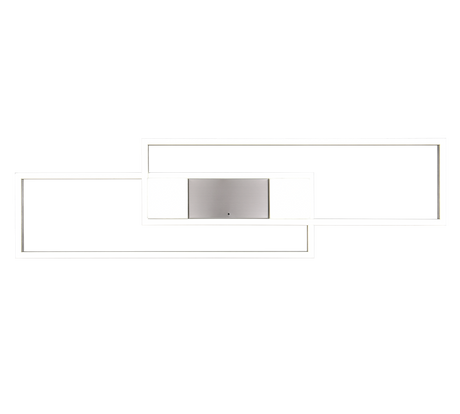 Plafón de techo Trio Albany grande LED níquel mate CCT 100cm 647710407