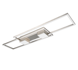 Plafón de techo Trio Albany grande LED níquel mate CCT 100cm 647710407