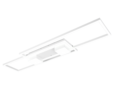 Plafón de techo Trio Albany grande LED blanco mate CCT 100cm 647710431