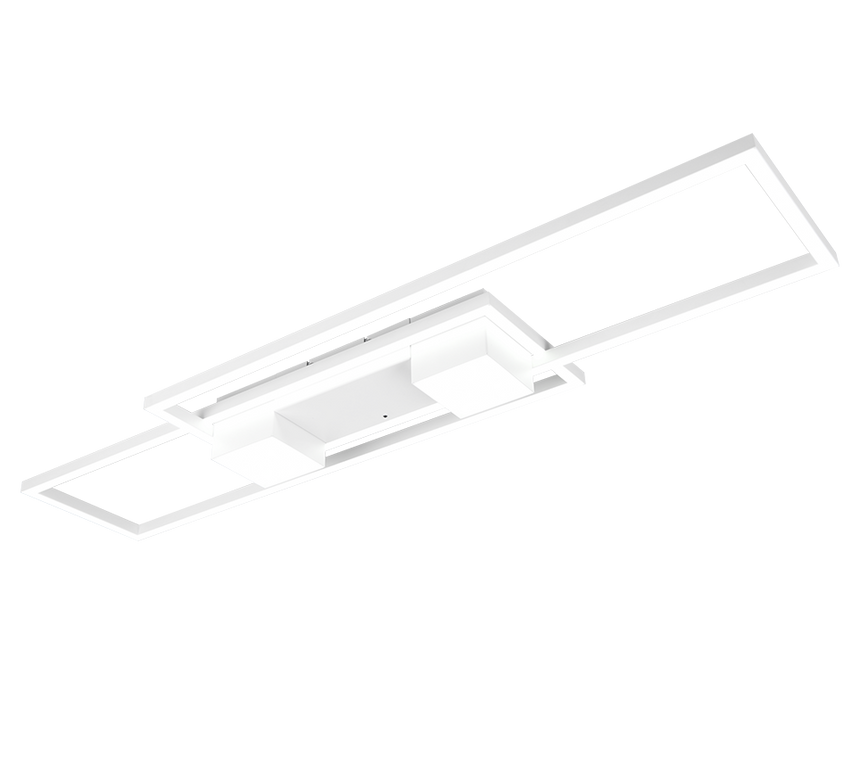 Plafón de techo Trio Albany grande LED blanco mate CCT 100cm 647710431