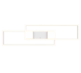 Plafón de techo Trio Albany grande LED blanco mate CCT 100cm 647710431