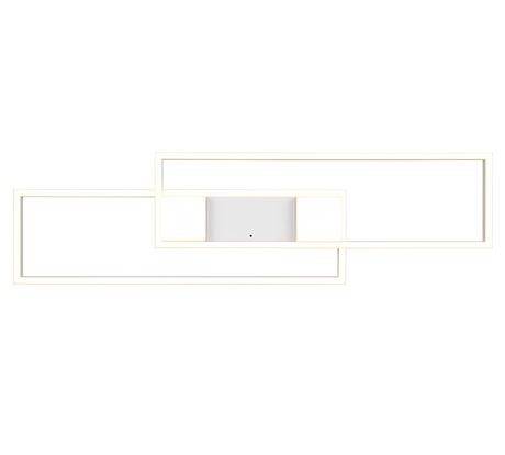 Plafón de techo Trio Albany grande LED blanco mate CCT 100cm 647710431