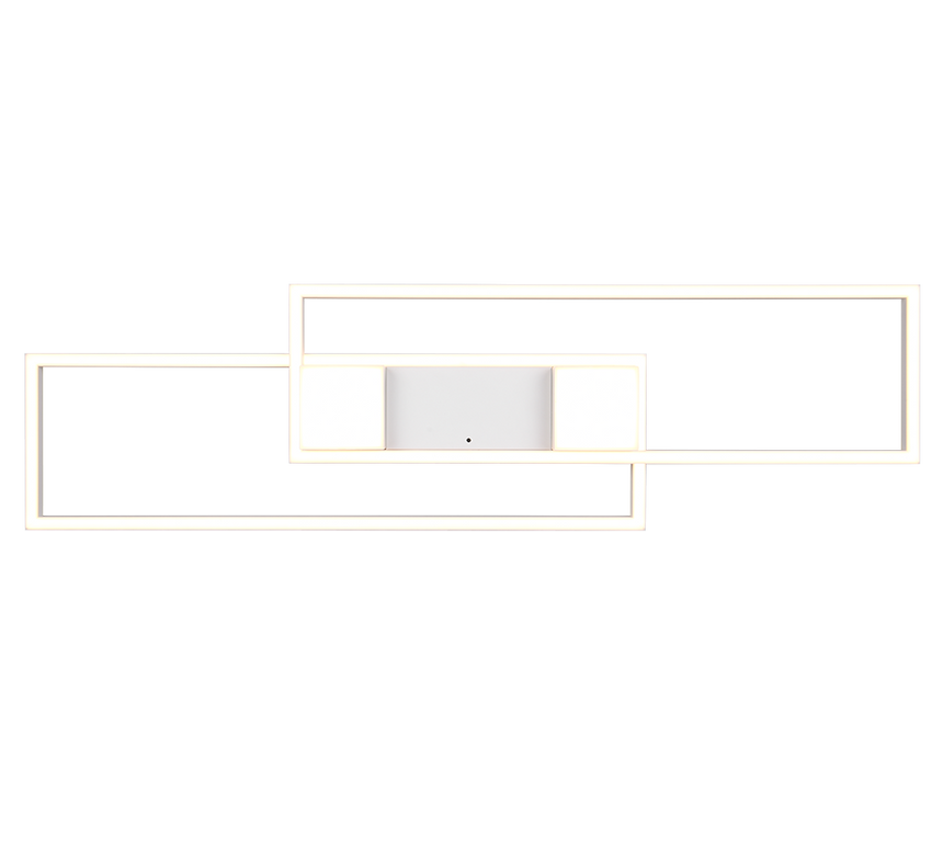 Plafón de techo Trio Albany grande LED blanco mate CCT 100cm 647710431