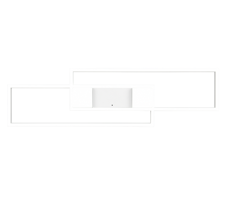 Plafón de techo Trio Albany grande LED blanco mate CCT 100cm 647710431