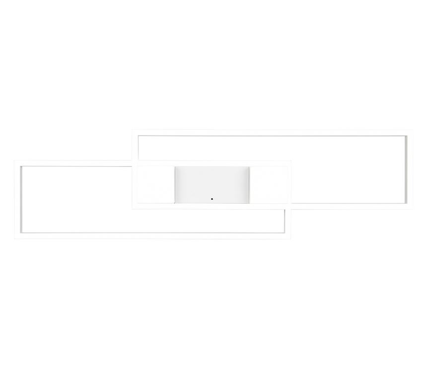 Plafón de techo Trio Albany grande LED blanco mate CCT 100cm 647710431