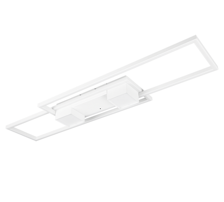 Plafón de techo Trio Albany grande LED blanco mate CCT 100cm 647710431
