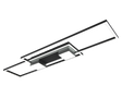 Plafón de techo Trio Albany grande LED negro mate CCT 100cm 647710432