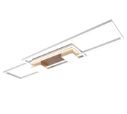 Plafón de techo Trio Albany grande LED marrón café CCT 100cm 647710465
