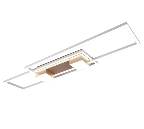 Plafón de techo Trio Albany grande LED marrón café CCT 100cm 647710465