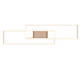 Plafón de techo Trio Albany grande LED marrón café CCT 100cm 647710465