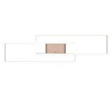Plafón de techo Trio Albany grande LED marrón café CCT 100cm 647710465