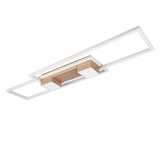 Plafón de techo Trio Albany grande LED marrón café CCT 100cm 647710465