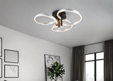 Plafón de techo Trio Caruso LED brushed aluminium Ø65,5cm 648110605
