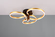 Plafón de techo Trio Caruso LED negro y dorado Ø65,5cm 648110680