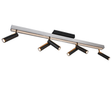 Plafón de techo Trio Zeno grande LED brushed aluminium CCT 180cm 648310705