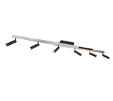 Plafón de techo Trio Zeno grande LED brushed aluminium CCT 180cm 648310705
